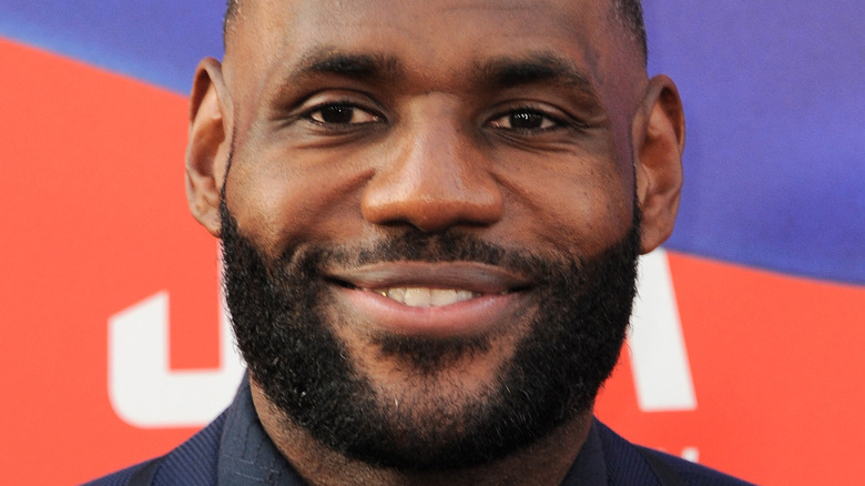 LeBron James on the red carpet