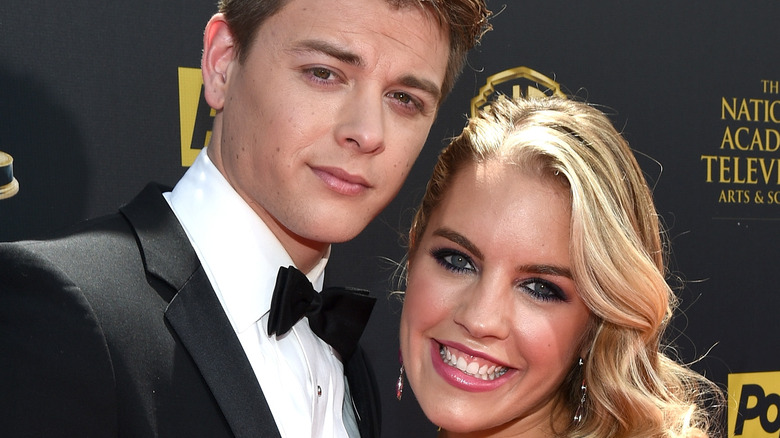 Chad  Duell and Kristen Alderson smiling