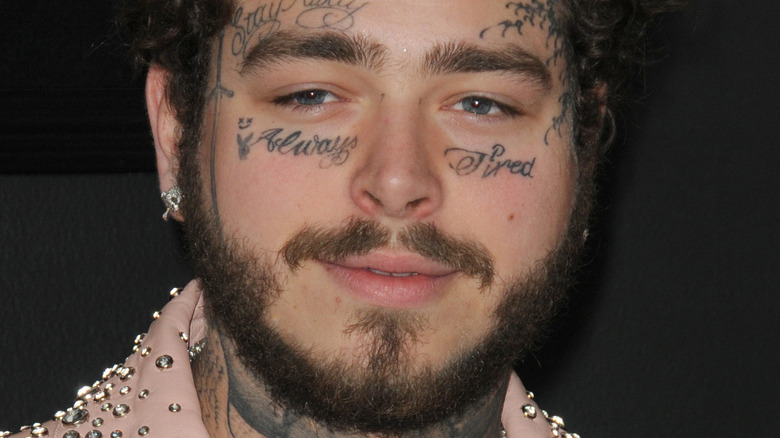 Post Malone gazing in front