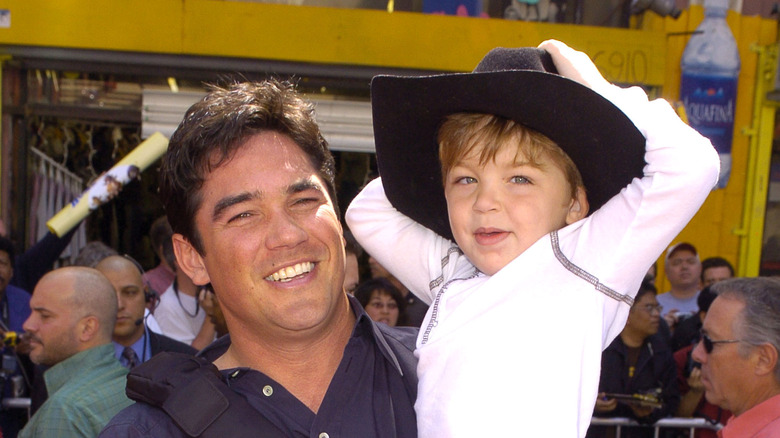 Dean Cain and his son Christopher.
