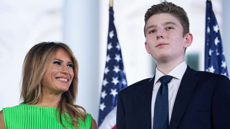 Melania and Barron Trump