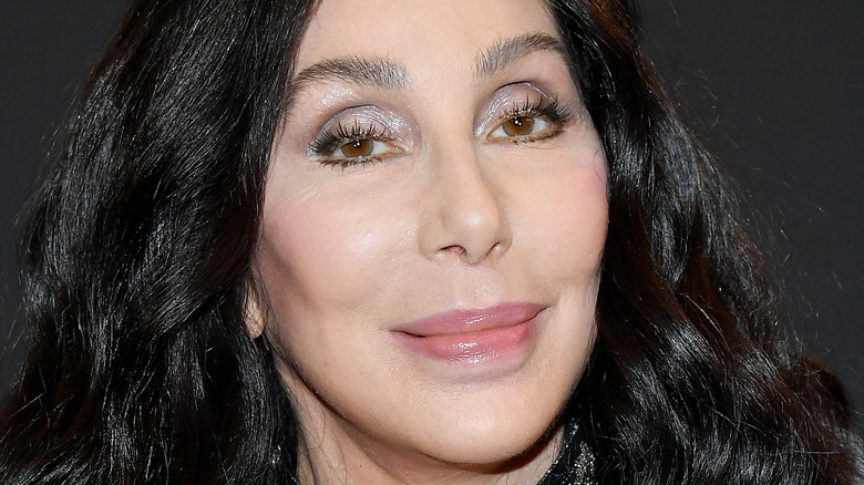 Cher with black hair