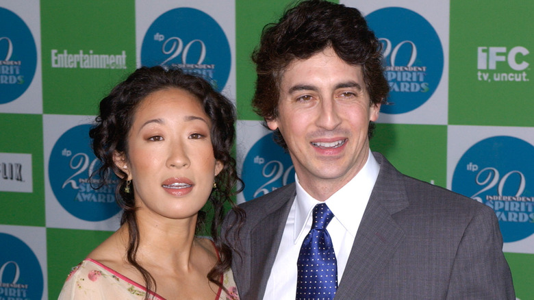 Sandra Oh and Alexander Payne posing