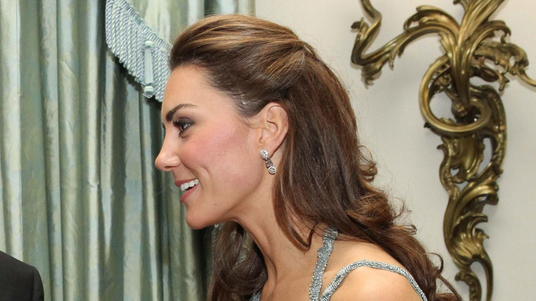 Kate Middleton's pulled back hair exposes temple scar in 2011 event