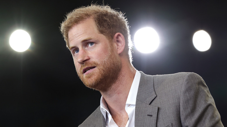 Prince Harry speaking 