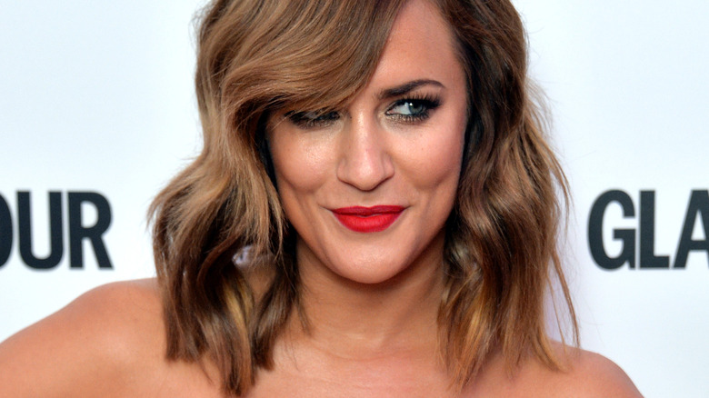 Caroline Flack posing