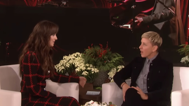 Ellen DeGeneres and Dakota Johnson