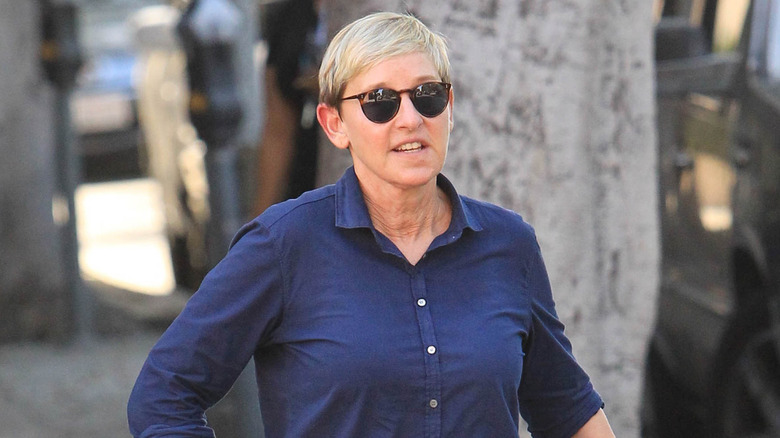 Ellen DeGeneres walking in Los Angeles, CA