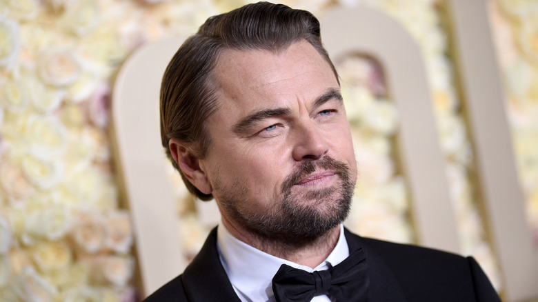 Leonardo DiCaprio in a tux at the 2024 Golden Globes