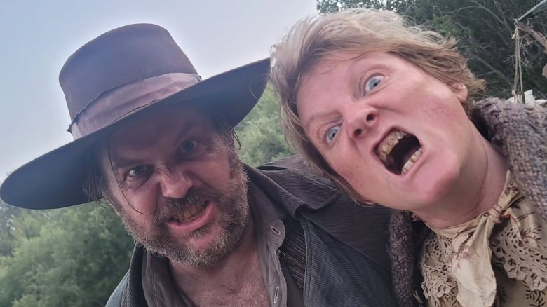 Alison Arngrim takes selfie with co-star while filming Little House reboot