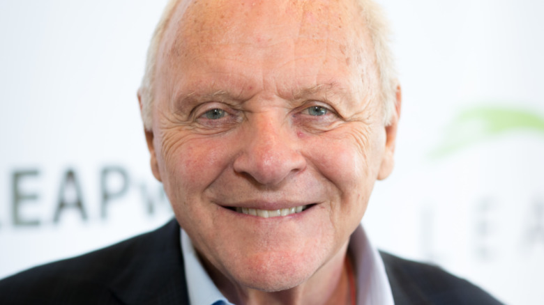 Sir Anthony Hopkins smiling