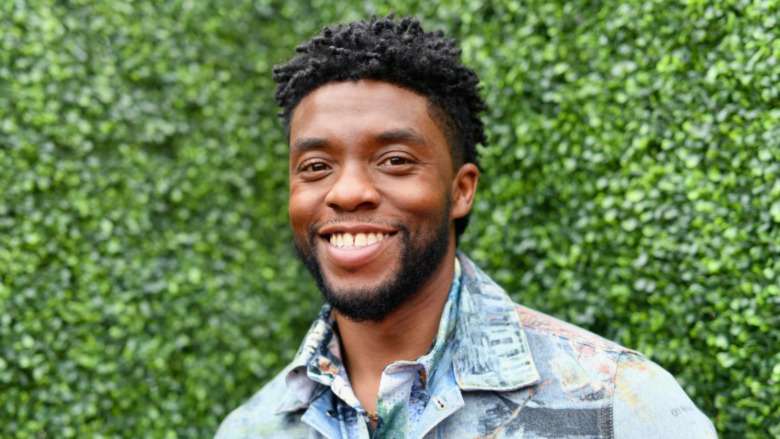 Chadwick Boseman smiling
