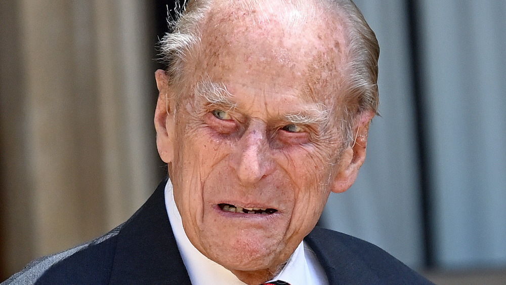 Prince Philip looking serious