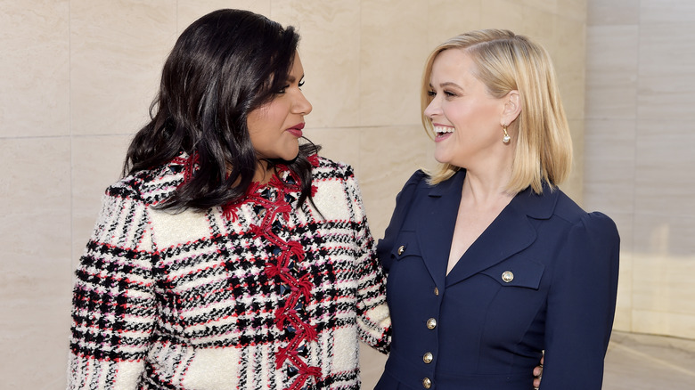 Mindy Kaling with friend Reese Witherspoon 