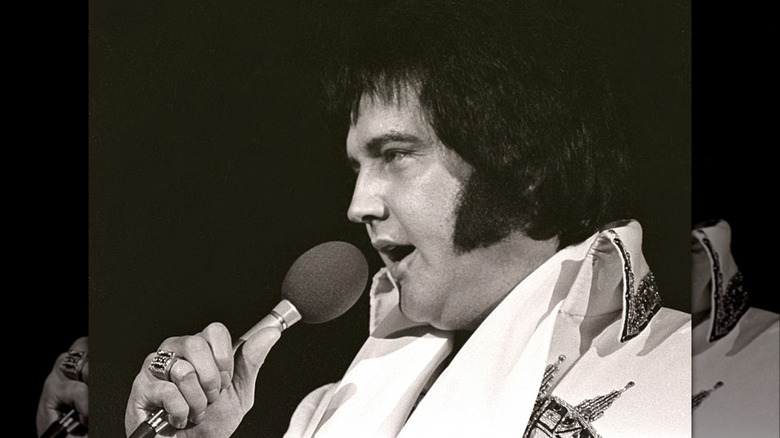 Elvis Presley performing