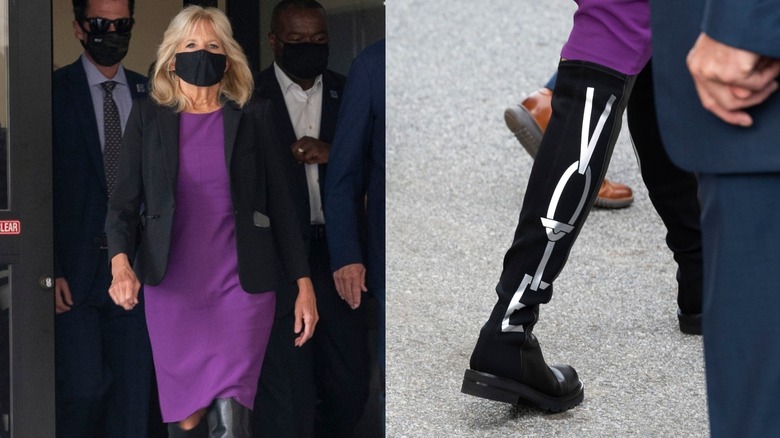 Jill Biden's VOTE boots