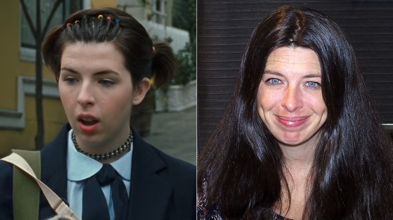 Heather Matarazzo in "The Princess Diaries" and at a 2020s-era convention