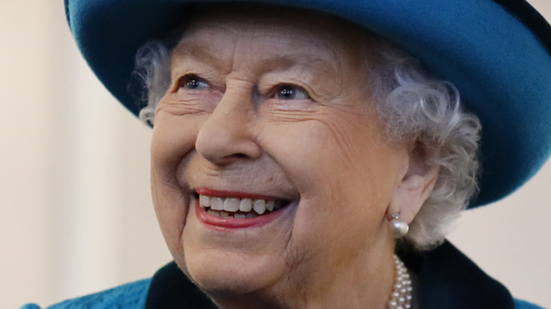 Queen Elizabeth smiling