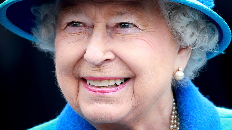 Queen Elizabeth smiling