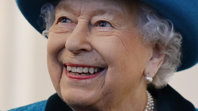 Queen Elizabeth smiling