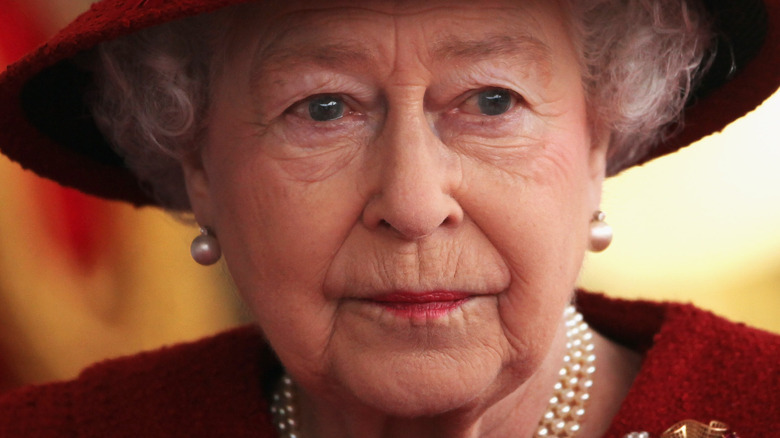 Queen Elizabeth red hat