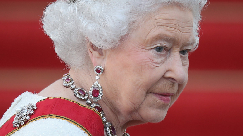 Queen Elizabeth II in a carriage