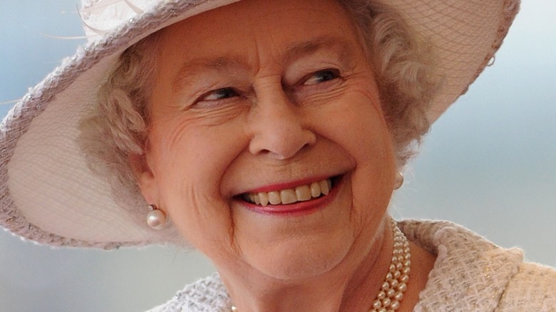 Queen Elizabeth smiling