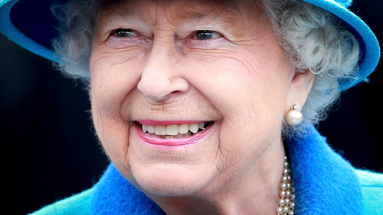 Queen Elizabeth II smiling 