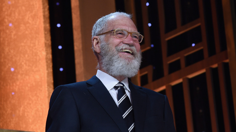 David Letterman on-stage