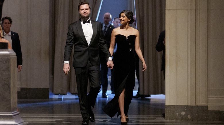 The Vances entering the Vice Presidential Dinner.