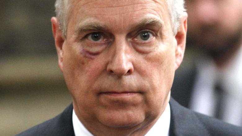 Prince Andrew frowning 