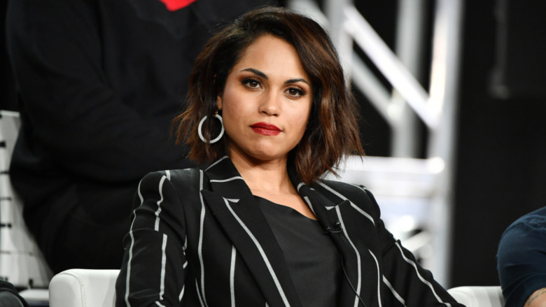 Monica Raymund Hightown Sitting