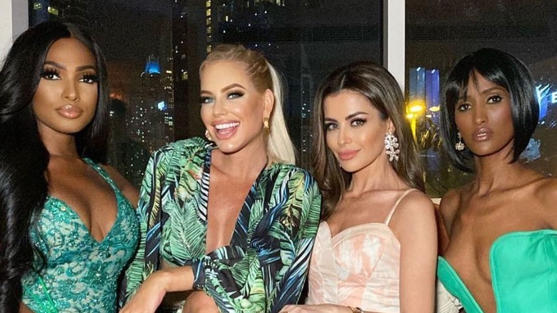 Members of the RHODubai cast Nina Ali, Caroline Stansbury, Lesa Milan, Chanel Ayan 
