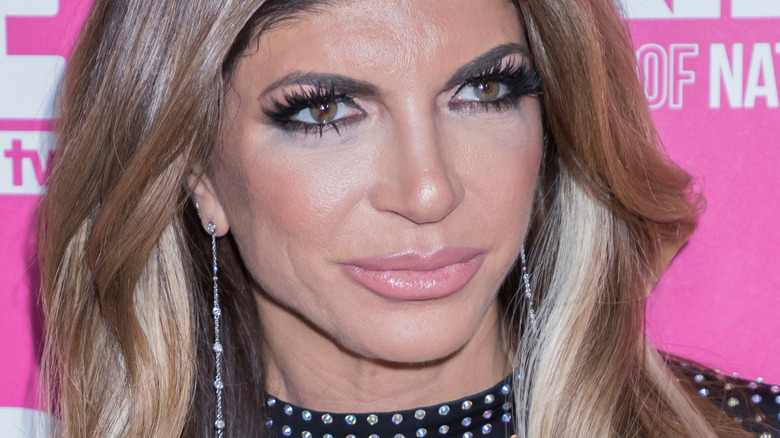 Teresa Giudice smiling and looking to the side