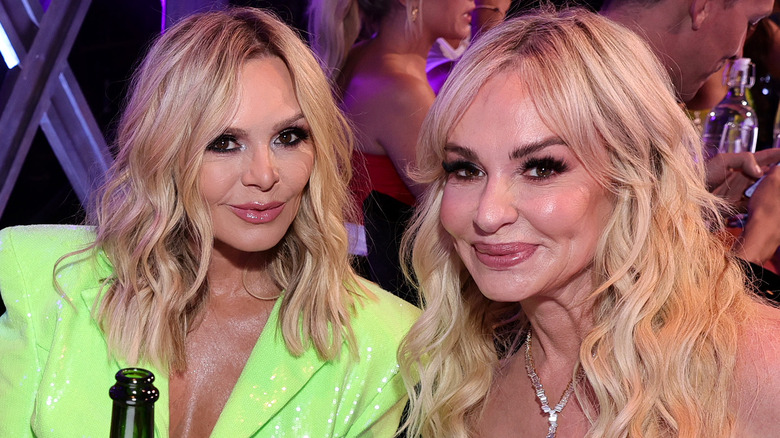 Tamra Judge, Taylor Armstrong posing