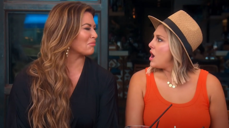Emily Simpson, Gina Kirschenheiter looking at each other
