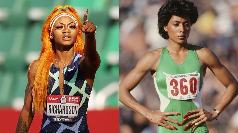 Sha'Carri Richardson and Florence Griffith Joyner