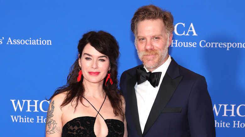 Lena Headey and Marc Menchaca at the 2023 White House Correspondents' Association Dinner