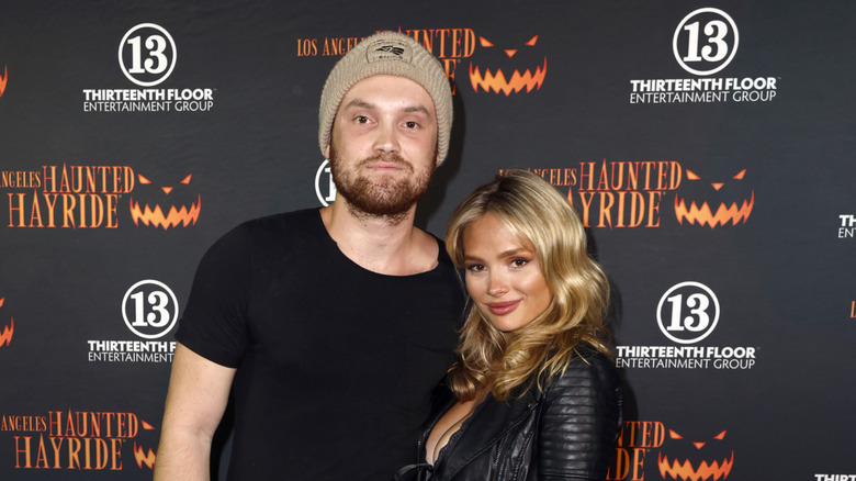 Kai Caster and Natalie Alyn Lind at the 15th Annual Los Angeles Haunted Hayride
