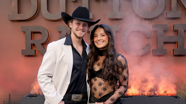 Sterlin English and Jayden Utash at Dutton Ranch premiere