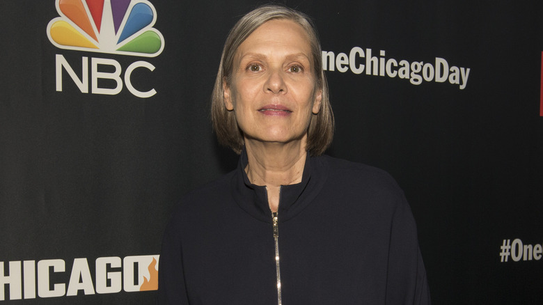 Amy Morton on the red carpet