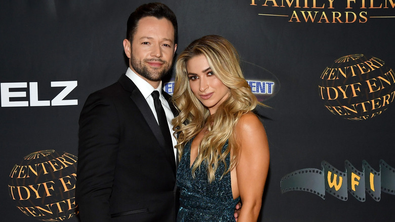 Daniella Karagach and Pasha Pashkov at an event