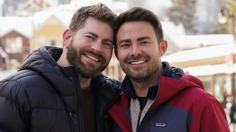 Jonathan Bennett and Jaymes Vaughan smiling