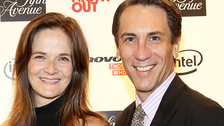 Enid Graham and Robert Sella smile