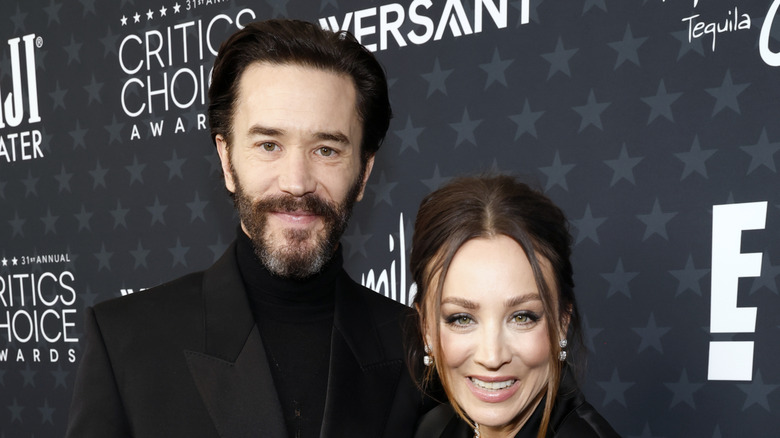 Tom Pelphrey and Kaley Cuoco attend the 31st Annual Critics Choice Awards
