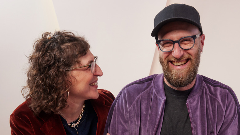 Mayim Bialik and Jonathan Cohen attend SXSW 2024