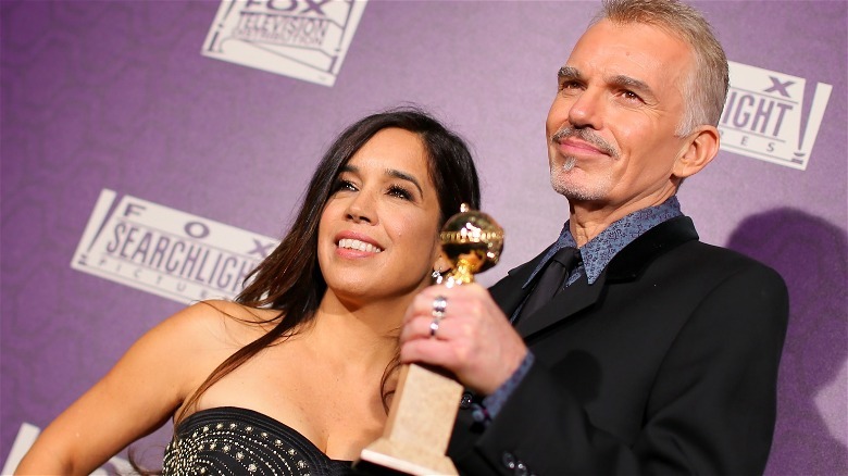 Connie Angland and Billy Bob Thornton smiling