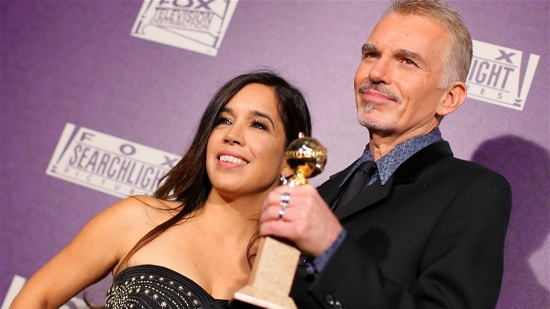 Connie Angland and Billy Bob Thornton smiling