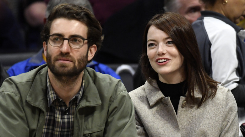 Dave McCary and Emma Stone
