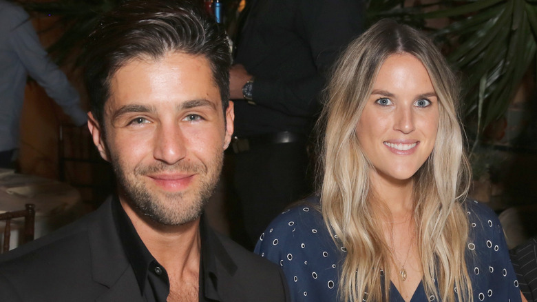 Josh Peck and Paige O'Brien smiling